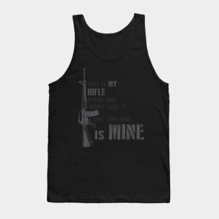 M16 & The rifleman's creed Tank Top